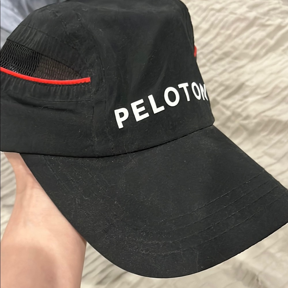 Limited edition Peloton Black Hat with Red Details